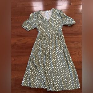Green Polka Dot Dress